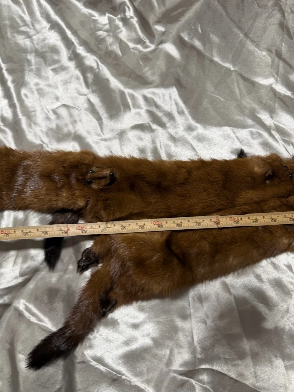 Vintage 1940s-1950w Multi Pelt Genuine Mink Fur Stole/scarf Wrap